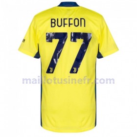 Maillot de Foot Juventus Buffon 77 Gardien Domicile 2020-21
